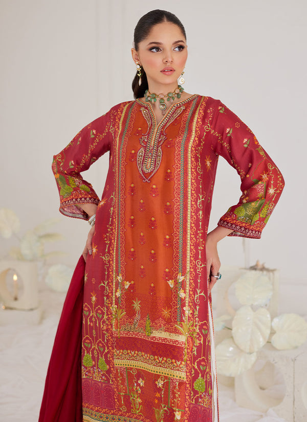 PAULINA RUST SHIRT AND DUPATTA