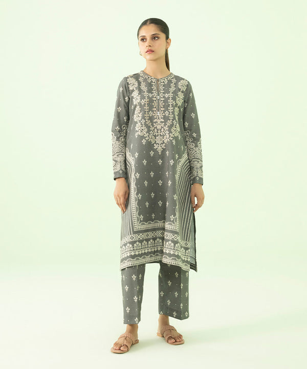 2 PIECE - EMBROIDERED CAMBRIC SUIT 0U2TEDY23V82