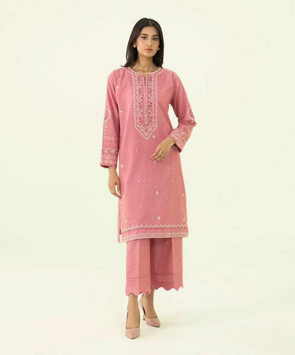 2 PIECE - EMBROIDERED KARANDI SUIT 0U2TEST23V87