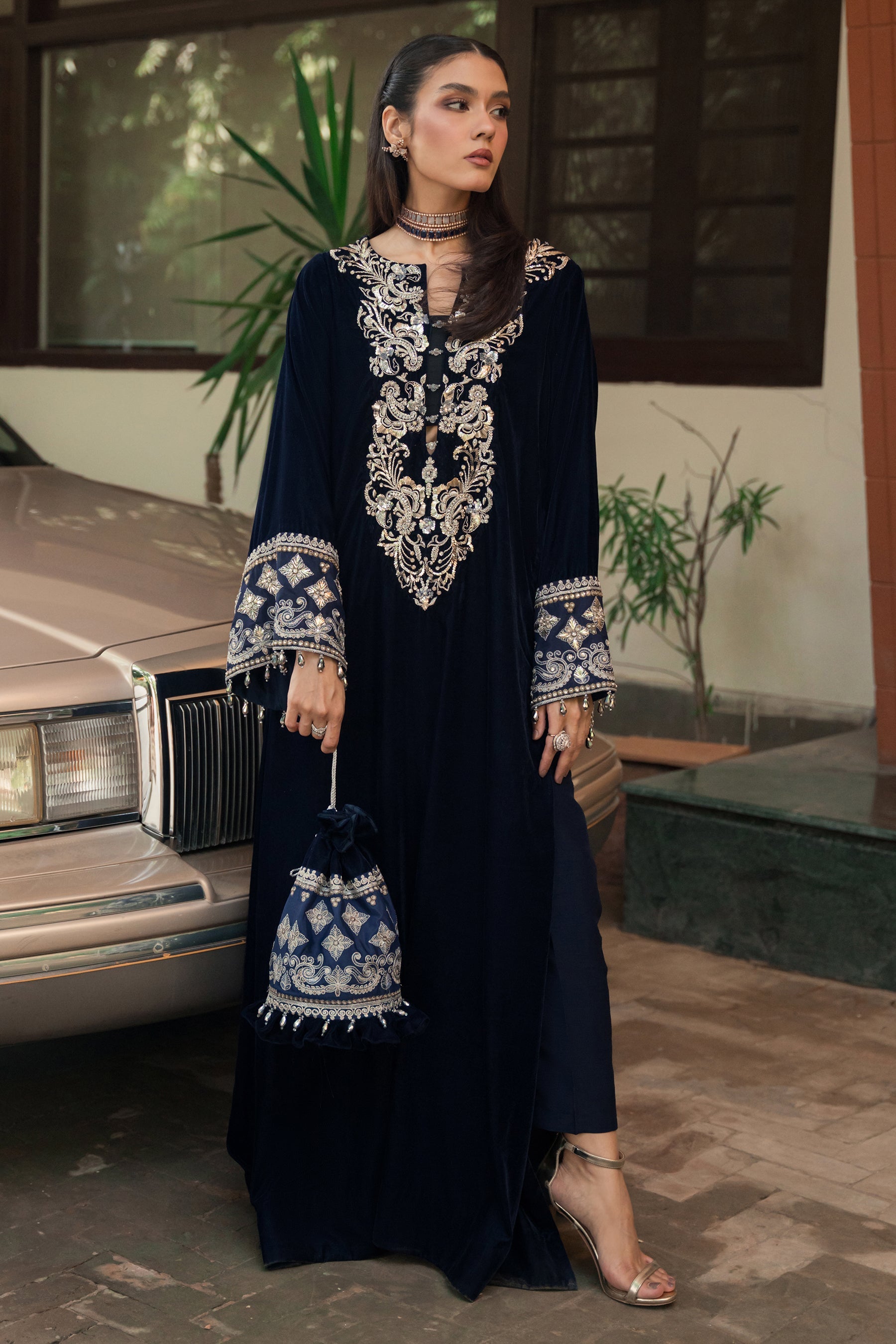 Azalea Velvet Embroidered Kurti Un Stitch Collection Pakistani
