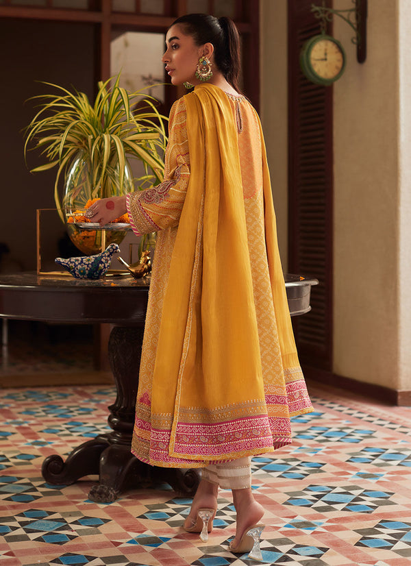 LITA SAFFRON KURTA AND DUPATTA