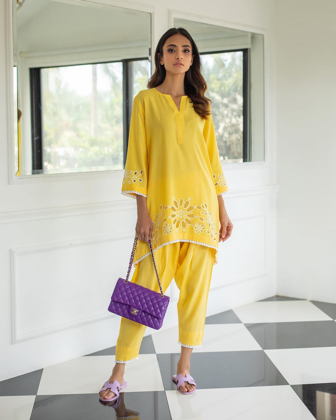 Yellow Cutwork